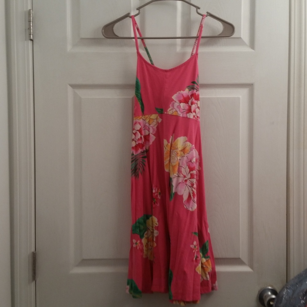 Old Navy Pink Hawaiian Print Dress